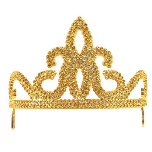 Bristol Novelty Пластиковая тиара с драгоценными камнями (упаковка из 12 шт.)