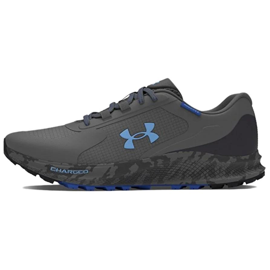 Under Armour Charged Bandit Trail 3 Износостойкие Кроссовки с Низким Верхом для Бега Мужские Серо-Синие Кроссовки 3028657-100