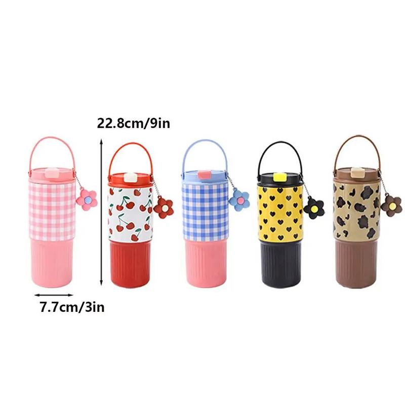 Милый тамблер 750 мл бутылка для воды 316 нержавеющая сталь вакуумная бутылка-термос с изоляцией портативная термокружка подарок для женщины девушки