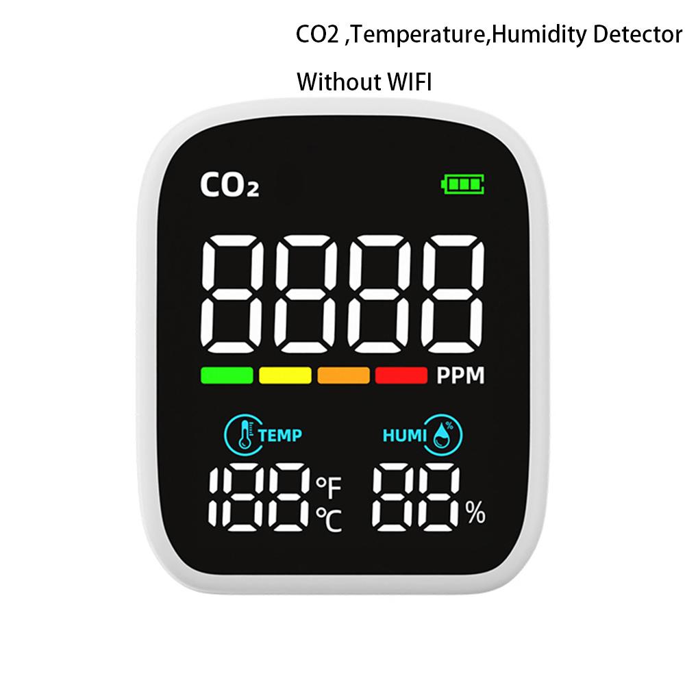 Портативный ЖК-измеритель качества воздуха 3 в 1/8 дюйма 1 WiFi PM1.0 PM2.5 PM10 CO2 TVOC HCHO Тестер температуры и влажности с голосовым сигналом