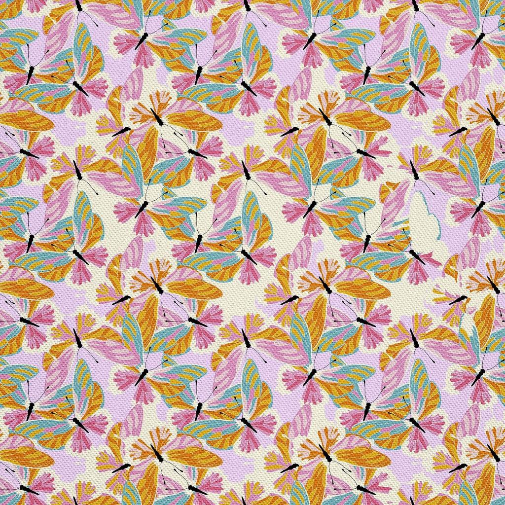 Outdoor Dekostoffe Oxford - Motiv Bunte, Helle Schmetterlinge I Dx729