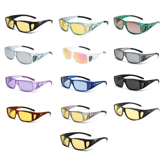 Очки ночного видения Поляризованные очки для ночного вождения Антибликовые Накладные солнцезащитные очки для мужчин и женщин Защита от УФ-лучей Снятие зрительной усталости