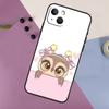 Милый мультяшный совенок Мягкий чехол для телефона Для iPhone 16 15 14 13 12 11 Pro MAX XS X XR 7 8 Plus 13 12 Mini Задняя крышка