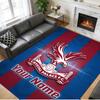 Crystal Velvet Rug Custom Name Text, Soft Non Slip Floor Mat Home DecorCrystal Palace