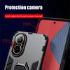KEYSION Противоударный чехол для Realme C67 4G C67 5G C55 C53 C51, силиконовый + ПК с металлическим кольцом-подставкой, чехол для телефона для OPPO Realme Note 50