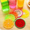 Silicone Cup Mat Non -slip Cup Insulation Pad Tableware Pad Fruit Shape Cup Coaster  Dining Table