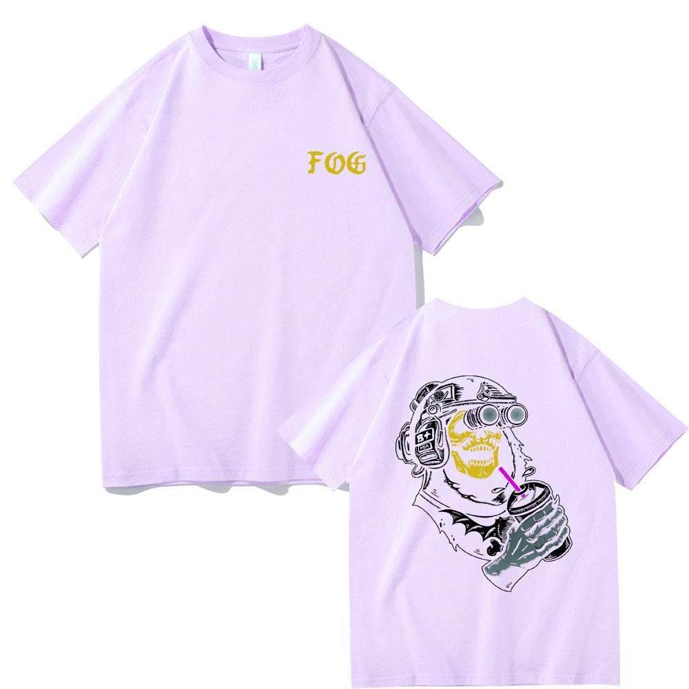 Футболка Forward Observations Group с готическим принтом скелета, мужская модная черная футболка с коротким рукавом в винтажном стиле