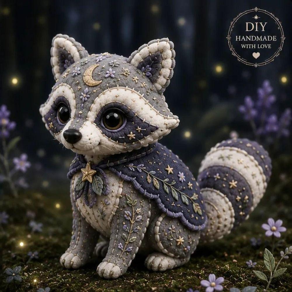 Floral Fabrics DIY Sewing Kit Creative Design Animal Toy Craft Fabric Sewing Kit  For Craft Lover