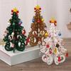 1 Pcs Christmas Decorations Creative Wooden Christmas Tree Ornament Home Desktop Party Decor Xmas New Year Kids Gifts