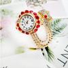 New Fashion Luxury Woman Watches Rhinestone Casual Quartz Watch Ladies Stainless Steel Bracelet Watches For Gifts Reloj Mujer
