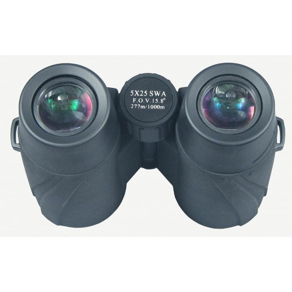 MIZAR 5x 25mm Roof Wide Field of Black SW-550 Binoculars, Magnification, Aperture, Prism, View,