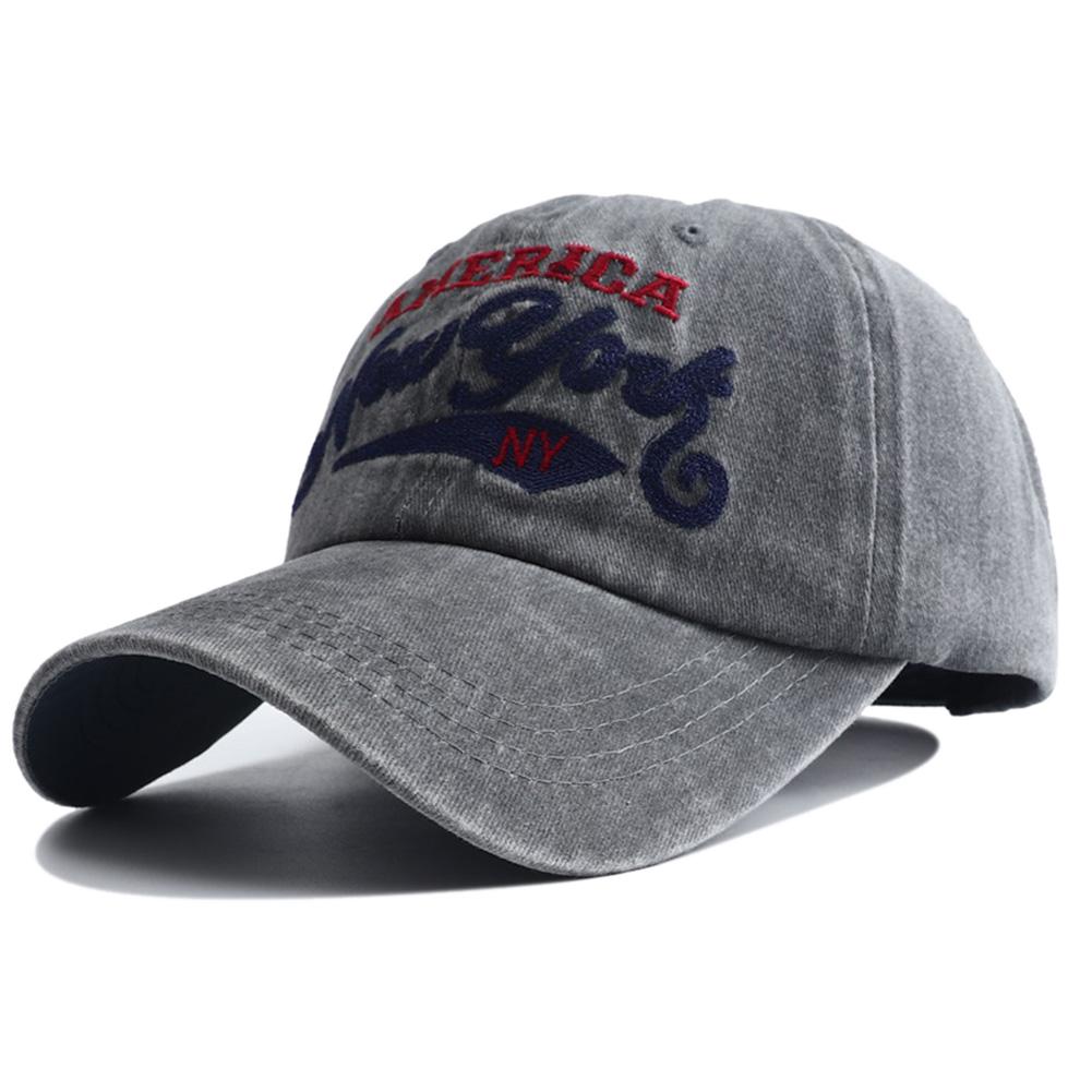 Retro Letter Embroidered Baseball Cap For Women Men Hip Hop Urban Street Style Fishing Snapback Hat Women'S Washed Old Duckbill Cap Gorras Hombre