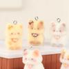 6 шт. Мультяшный flocked смоляной кот-шарм Милый 3D котенок-подвеска Аксессуар для изготовления бижутерии своими руками Для брелка телефона Сумки Украшение