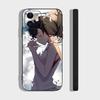 Чехол для телефона с анимацией W-Weathering With You Для IPhone 17 Air 16 15 14 13 Pro Max 11 12 Черный силиконовый чехол