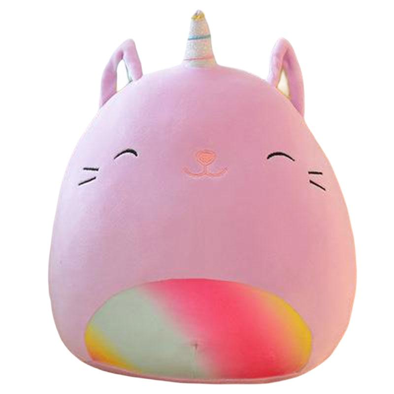 Soft Plush Unicorn And Cow Pillow Cushion Cartoon Animal Stuffed Toy For Girls 35cm