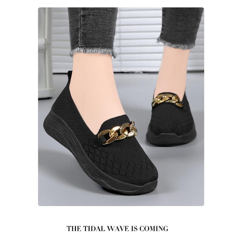 Женские лоферы 4 цветов, весенние дышащие туфли, модные повседневные туфли на толстой подошве, туфли для мам