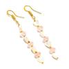 Rose Quartz Gemstone Handmade 925 Sterling Silver Jewelry Earring 2.56" GK-4953