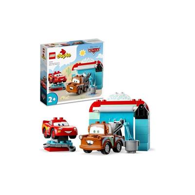 Игрушка LEGO DUPLO Мойка для машин Молния Маквин и Мэтр, отличный подарок на день рождения, Рождество и другие развивающие игрушки для мальчиков и девочек от 18 месяцев