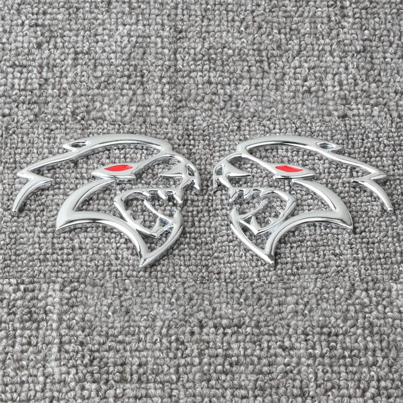 Leopard Head Badge Sticker Front Grill Side Fender Rear Trunk Emblem Decal Cars Accessories