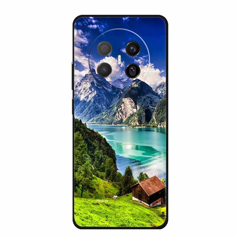 Чехол для телефона Huawei Mate 70 Air Задняя крышка Ударопрочный Черный Силикон Мягкий ТПУ Чехол-бампер Для Huawei Mate70 Air Чехол Funda Para
