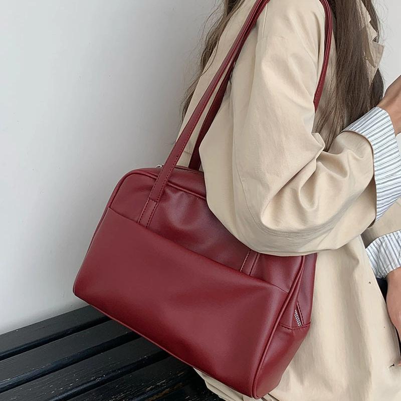 Женская сумка на одно плечо большой вместимости в корейском стиле, универсальная винтажная сумка под мышкой, новинка осени 2025, сумка-тоут