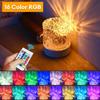 Water Crystal Lamp16 цветов RGB Water Ripple Projector Night Light USB вращающийся кристаллический настольный светильник с регулируемой яркостью для спальни у кровати