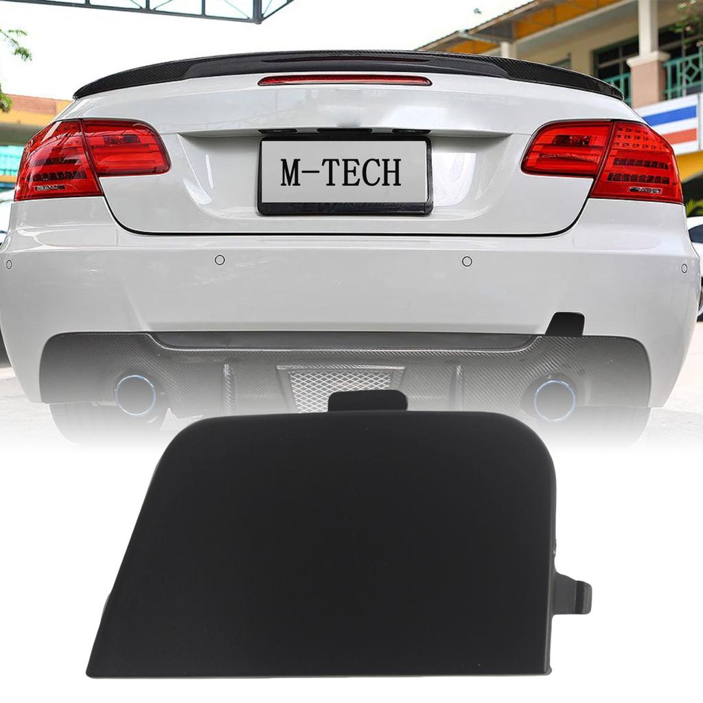Tow Hook Eye Cover Flap Caps 51127893147 for 3-Series E92 E93 2007-2013 Rear Bumper Tow Hook Cover Caps Replacement