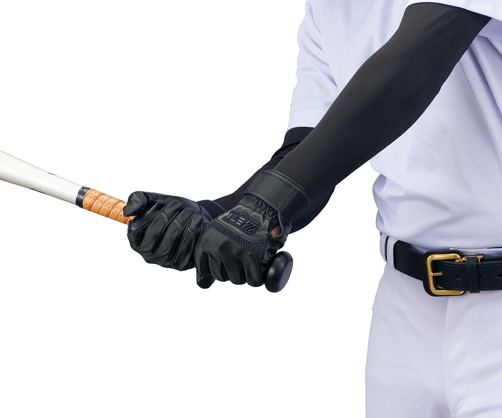 ZETT Neo Status Бейсбольные перчатки для отбивания High School Baseball Mega High Черные BG17103HS, Для обеих рук, Совместимые, Сцепление, (1900), Середина,