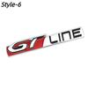 Автомобиль GT LINE Styling Metal Car Badge Rear Emblem tail наклейка для 206 208 308 307 207 208 3008 407 508 2008 RCZ Rio K3 K5