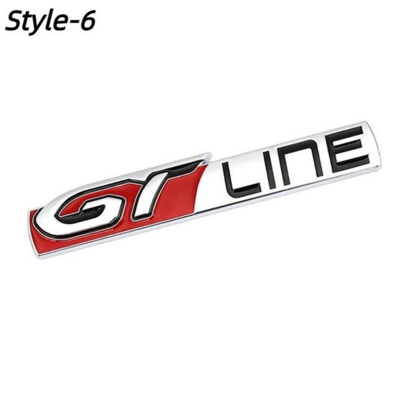 Автомобиль GT LINE Styling Metal Car Badge Rear Emblem tail наклейка для 206 208 308 307 207 208 3008 407 508 2008 RCZ Rio K3 K5