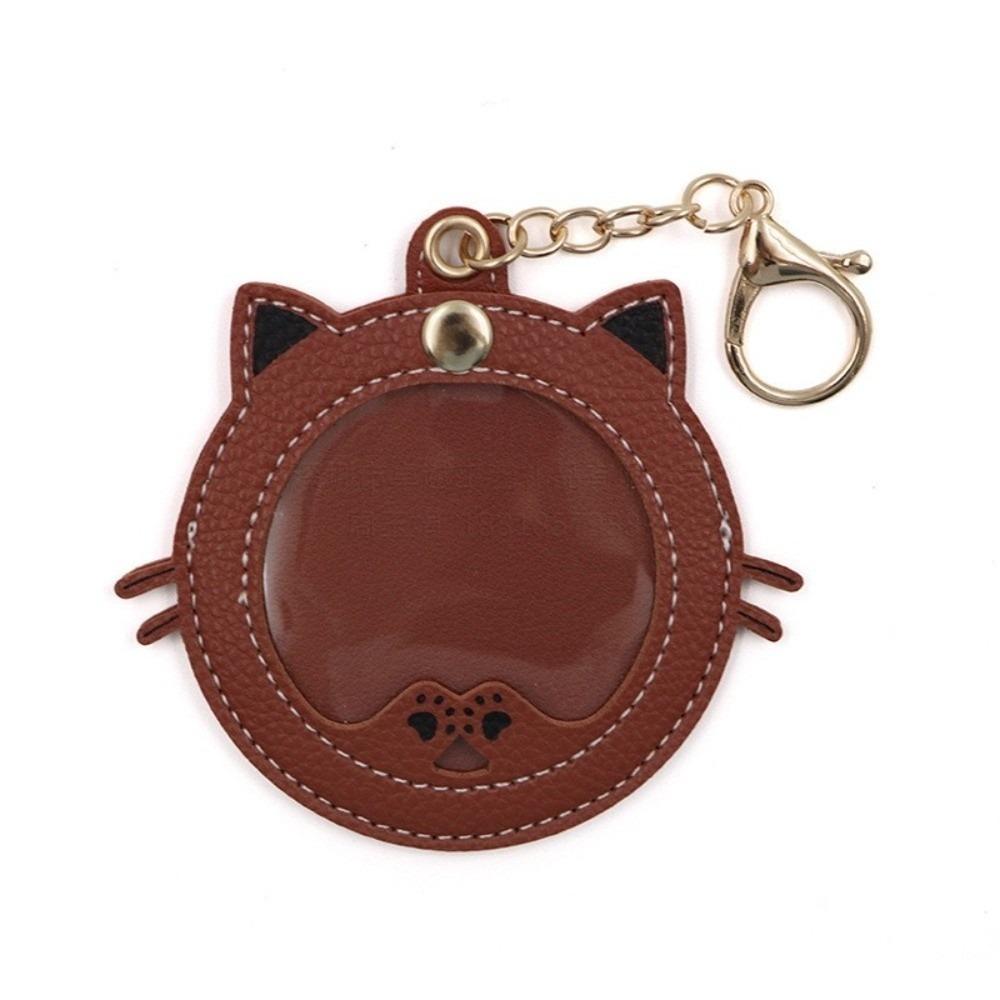 Cat Shape Badge Protector 58mm Keychain Fashion Badge Protective Shell  Birthday Gift