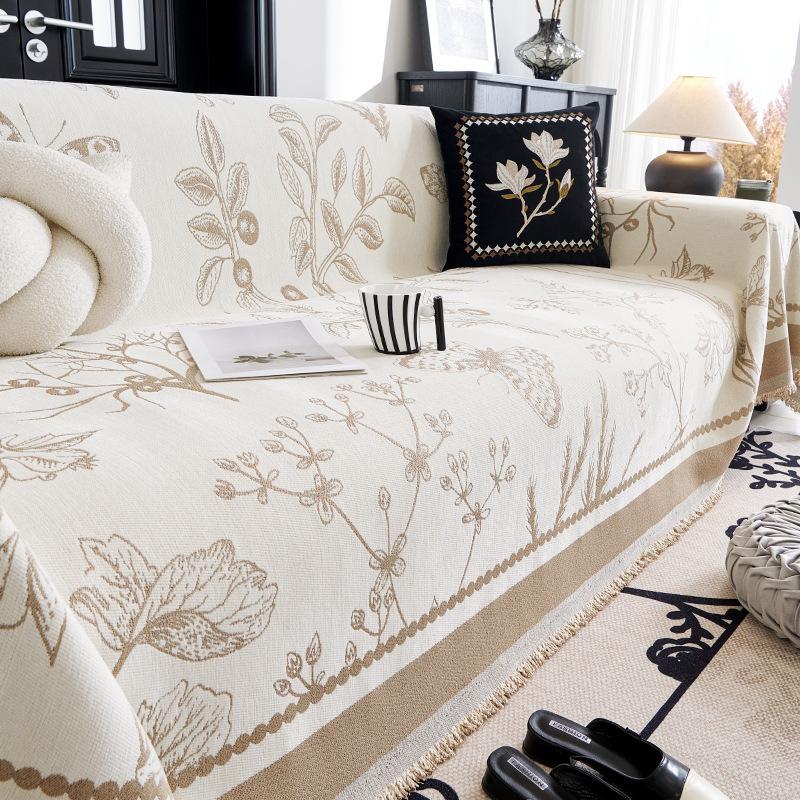 Chenille Sofa Towel Four Seasons Universal All-Inclusive Sofa Cover Dust Cover Living Room One Piece Sofa Cover Cloth Cushion