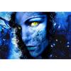 5D Diy Diamond Embroidery Blue Face of A Woman Cross Stitch Full Round Diamond Painting