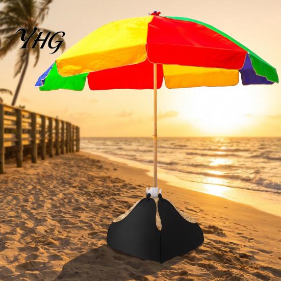 Sand Anchors for Patio Umbrella Beach Base Weight, Fillable Bag Oxford Cloth Stable Heavy Duty Sandbag Stand Outdoor Garden Umbrellas Weight
