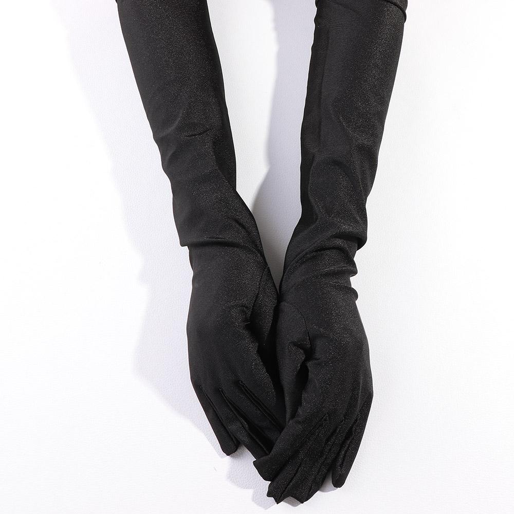 Ladies Parties Sunscreen Performance Satin Finger glove Driving Gloves Long Gloves Prom Gloves