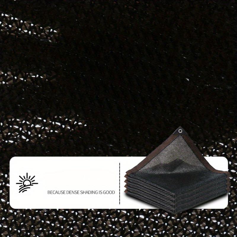 Черная солнцезащитная сетка с обернутым краем, перфорированная, утолщенная, для защиты от солнца, для балкона, для цветов, для защиты от солнца, для теплицы
