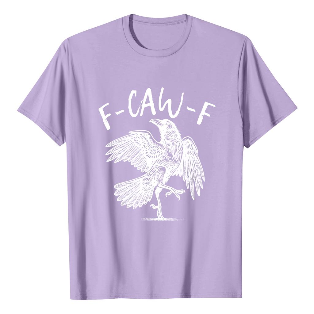 F-CAW-F Women's Casual Letter Print Short-sleeved Top T-shirt
