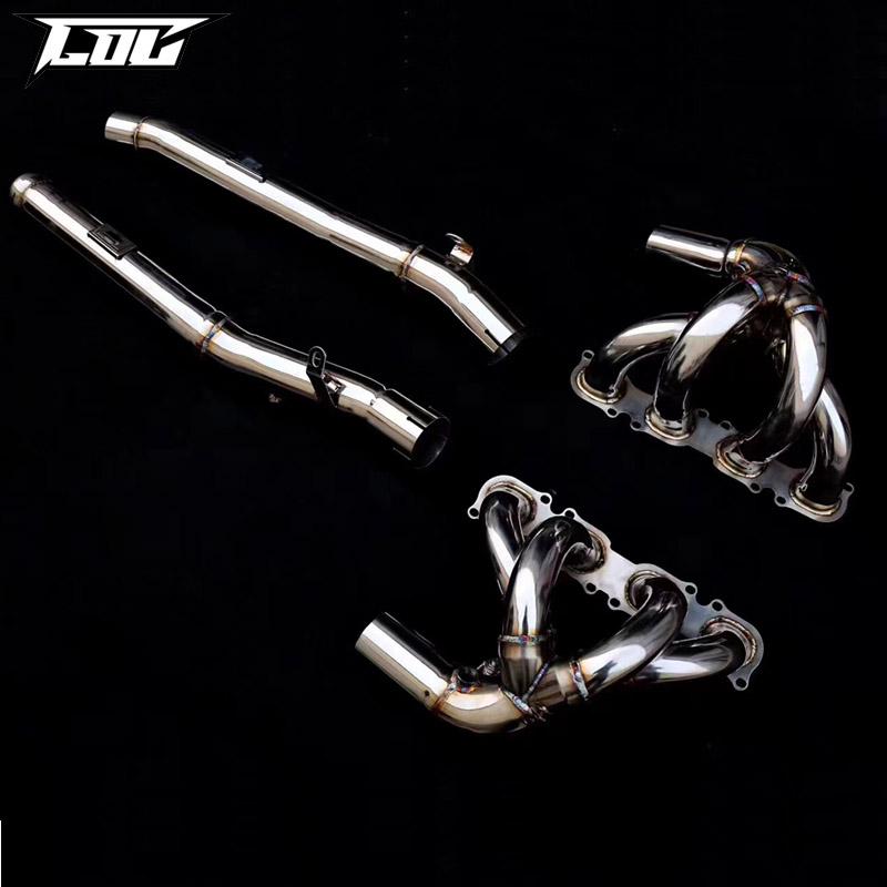 Mercedes SLS AMG C197 Titanium Exhaust System with Remote Control Valves for Enhanced Sports Car Sound