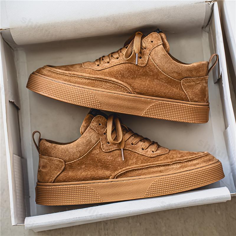 Модная винтажная мужская обувь с низким верхом, модные весенне-осенние новые кроссовки на платформе со шнуровкой, удобная обувь для повседневной носки, увеличивающая рост