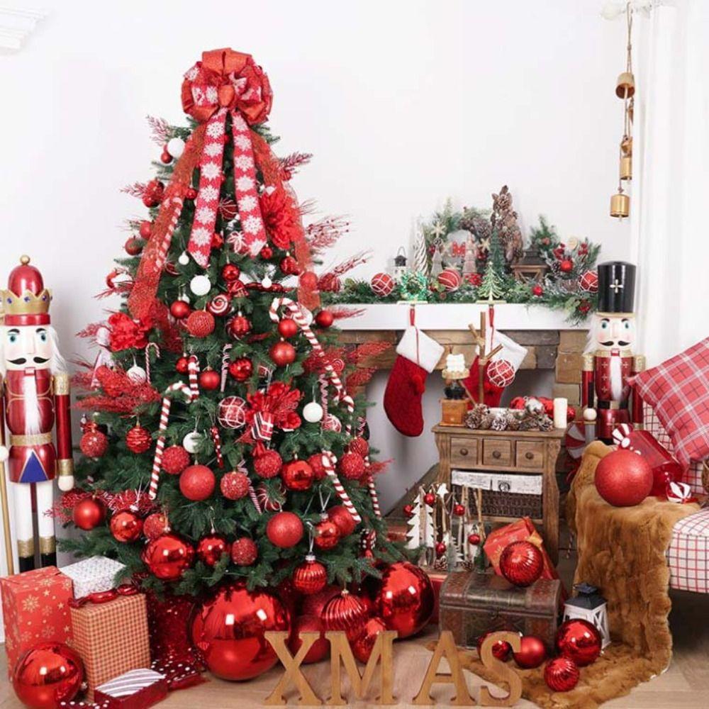 6/12pcs with Sequins Festive Decorative Ball Glitter Christmas Tree Hanging Ornaments  Wedding