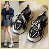 Spring and Autumn New Dad Shoes Women's Thick Bottom Increased Leisure All-Match Student Small Sneaker Women's Ins Fashion