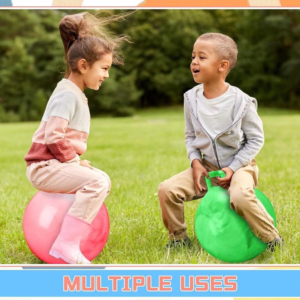Hopping Toys Hopper Ball With Handle Jumping Ball Thickened Bouncing Ball Kids Toy