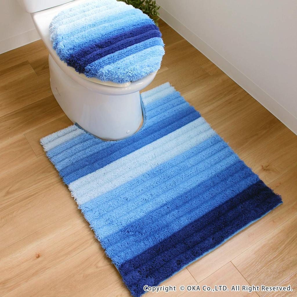 Oka Toilet Seat Fresh Deo Toilet Seat Odor Anti-Hair Cover, U-образный чехол, синий, антибактериальный,