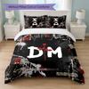 Depeche Mode Print 3Pcs Bedding Set Duvet Cover With Two Pillowcases Soft Bed Linen For Household Bedroom