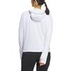 adidas Однотонная спортивная толстовка с капюшоном с длинным рукавом, дышащая, солнцезащитная, женская, белая IU1269