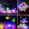 Solar String Lichter Im Freien Kristall Fee Licht Chritmas Girlande 8 Modi Wasserdicht Terrasse Licht Für Garten Party Decor