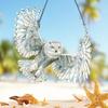 Owl Sun Catcher Colored Acrylic Light Catcher Window Hanging Ornament for Home Garden Balcony Decor Bird Enthusiasts Gift