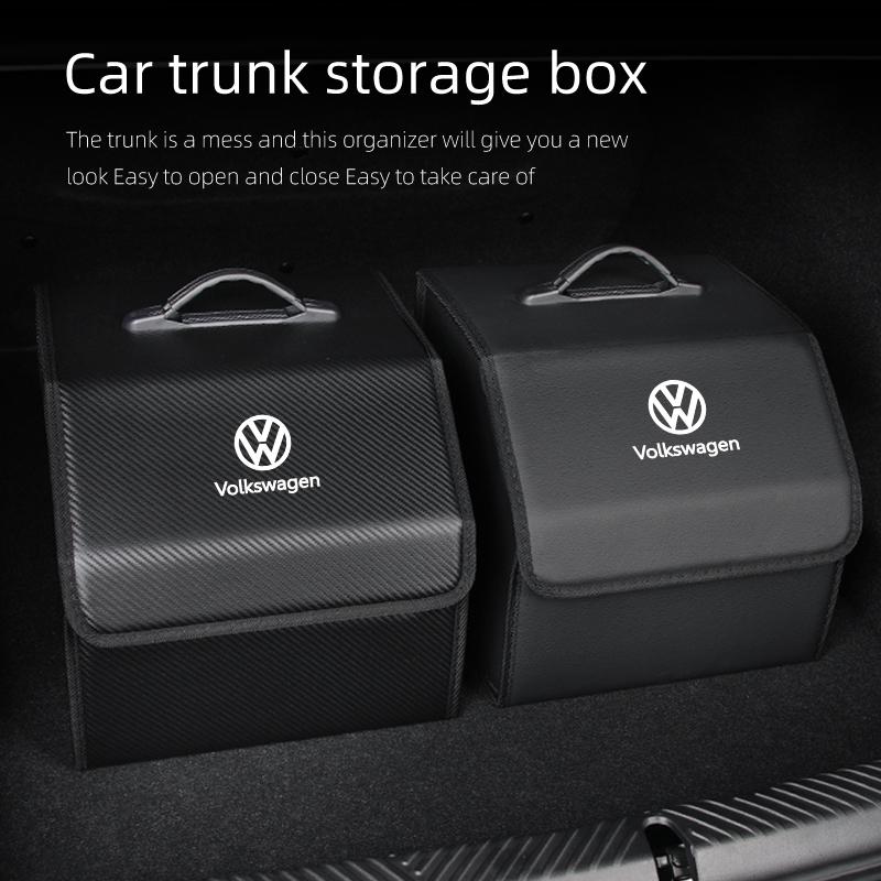 Cup Holders Car Trunk Storage Box Organizer Stowing Tidying Container Bag For Volkswagen VW Scirocco Jetta Beetle Golf Passat Po