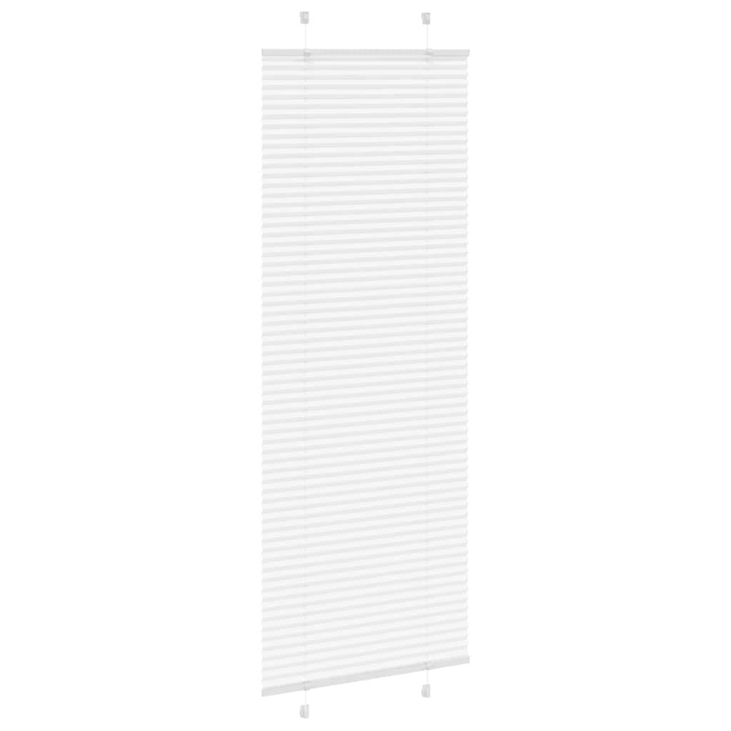 Roleta Plisowana Biała 70X200 Cm Szerokość Tkaniny 69,4 Cm