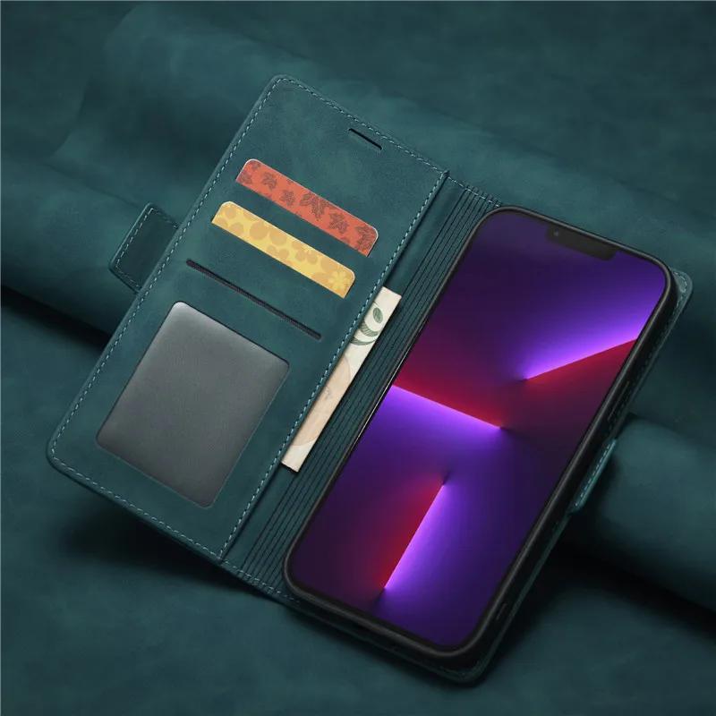 Роскошный кожаный чехол-кошелек для iPhone 15 14 13 12 11 Pro Max Plus XS XR 7 8 6S Plus, противоударный, мягкий, задняя крышка